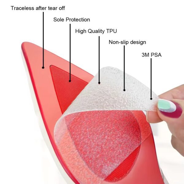 Shoe/Heel Sole Protectors – Shock-Absorbing, Waterproof & Non-Slip (PE Material) - Image 4