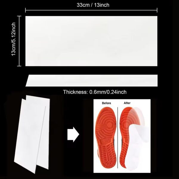 Shoe/Heel Sole Protectors – Shock-Absorbing, Waterproof & Non-Slip (PE Material) - Image 3