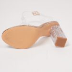 Women Minimalist Clear Strap Wedge Heel - Image 4